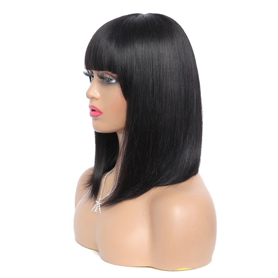 Women's Short Hair Series Real Hair Bob Headgear Women's Short Hair Series Real Hair Bob Headgear